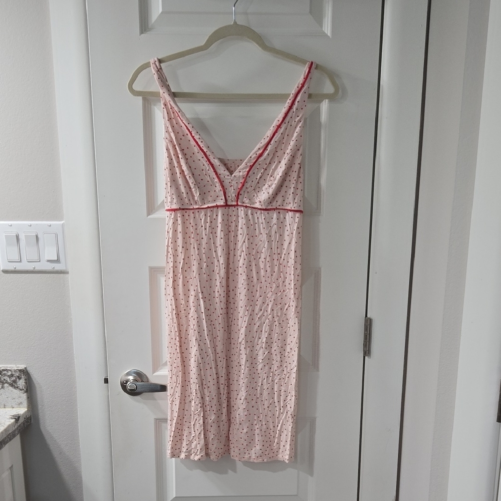 Soma Pink Chemise with Red Accents